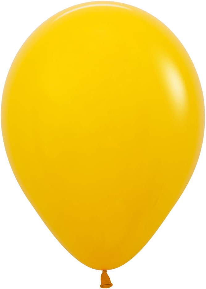 Шар (12''/30 см) Медово-желтый (021), пастель, 12 шт.