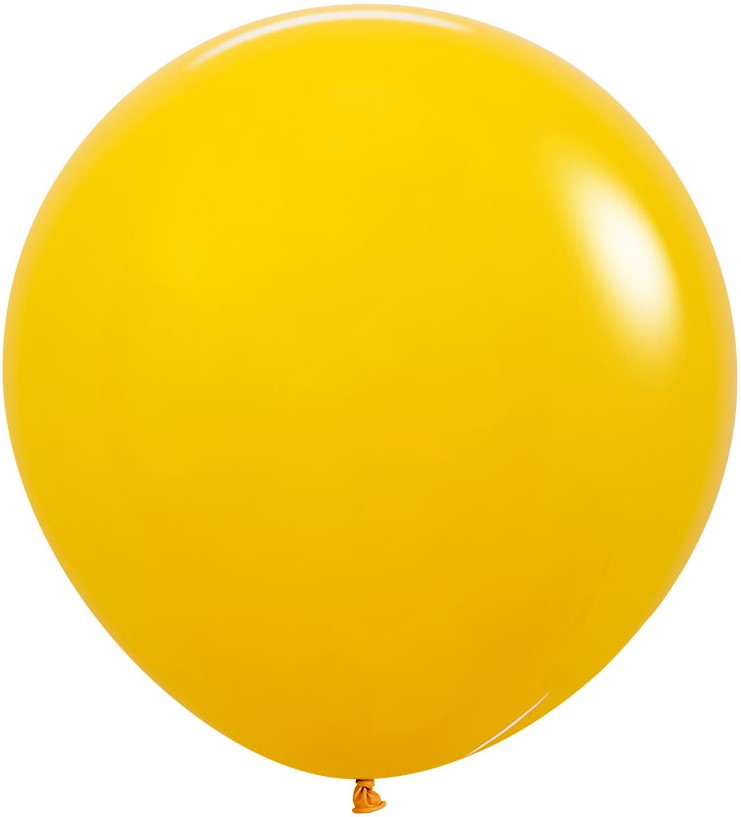 Шар (24''/61 см) Медово-желтый (021), пастель, 3 шт.