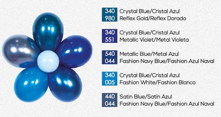 Шар (5''/13 см) Синий (540), металлик, 100 шт.